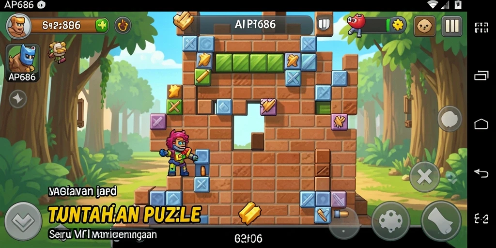 Screenshot utama AP686 menampilkan gameplay Puzzle yang menantang dan seru.