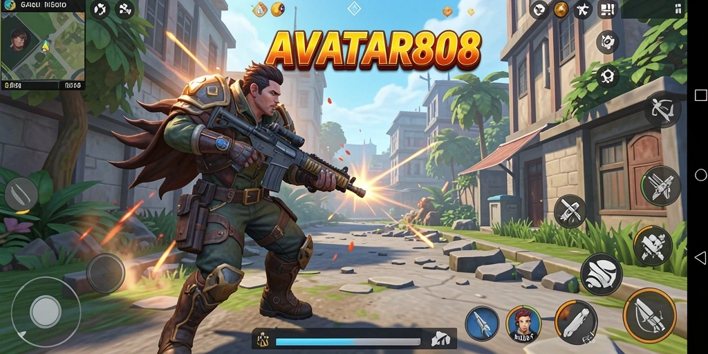 Tampilan gameplay seru dan intens di AVATAR808.
