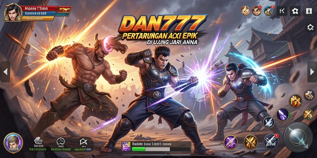 Screenshot yang menampilkan aksi seru dalam DAN777.