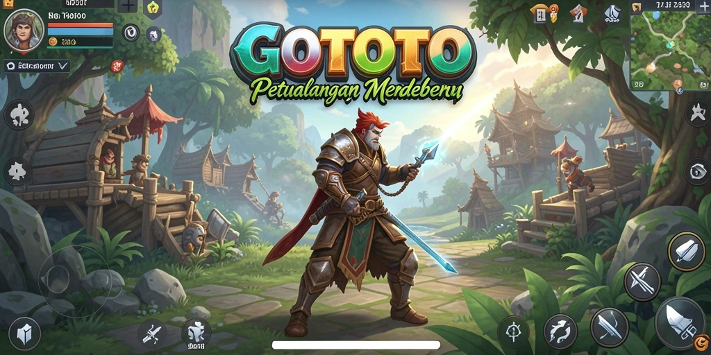 Tampilan gameplay RPG menawan dalam GOTOTO dengan karakter dan lingkungan yang hidup.