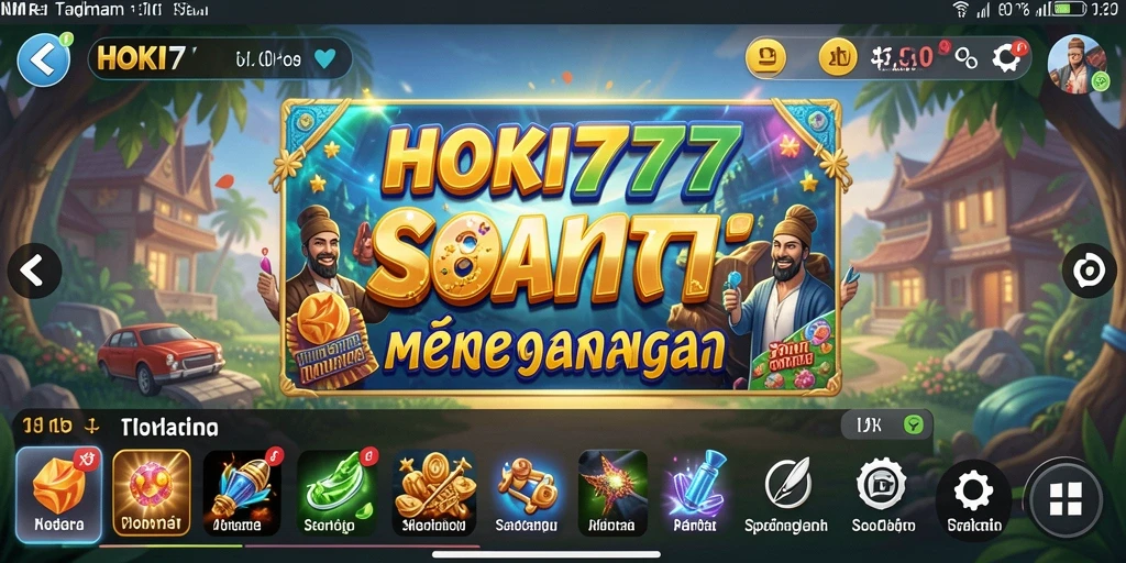 Tangkapan layar HOKI777 menunjukkan gameplay menyenangkan dan grafis colorful.
