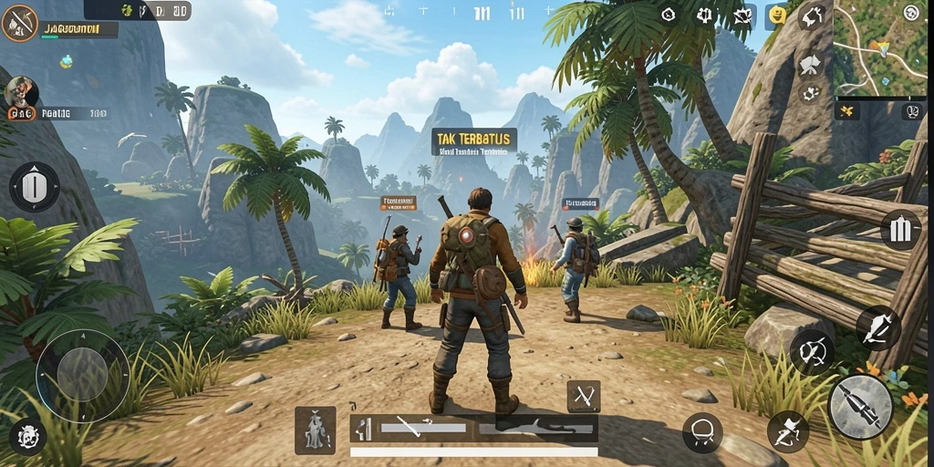 Tampilan gameplay JAGO11 yang menampilkan kebebasan eksplorasi di dunia terbuka.
