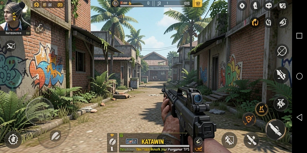 Tangkapan layar gameplay KATAWIN yang menunjukkan tantangan teka-teki seru.
