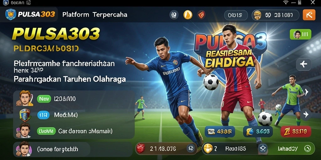 Tampilan antarmuka menarik PULSA303 dengan opsi taruhan olahraga.