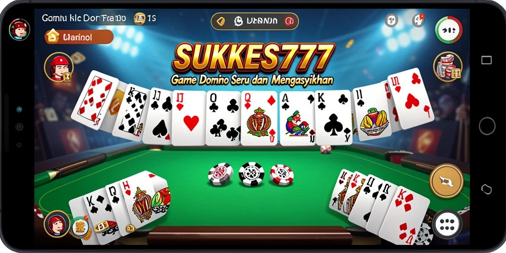 Screenshot gameplay SUKSES777 menampilkan suasana seru permainan Domino.