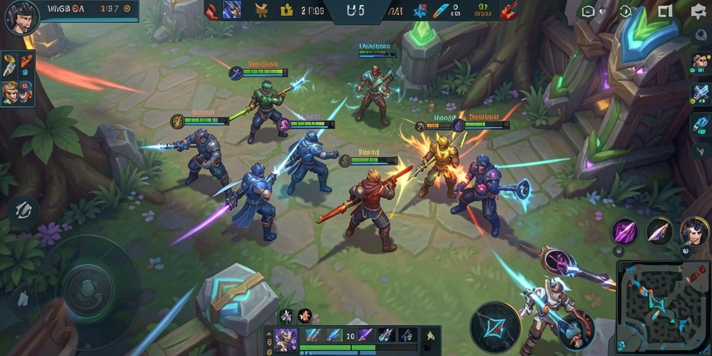 Gameplay W67 yang seru dan menegangkan di arena pertempuran.